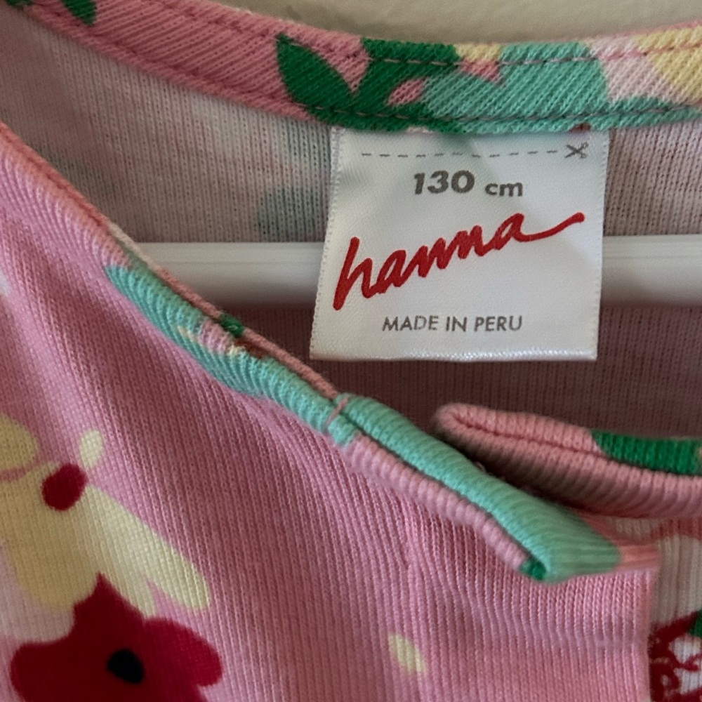 Hanna Andersson-{Size-130cm(8)}-Girls Short Sleeve Flower Dress - Picture 3 of 6